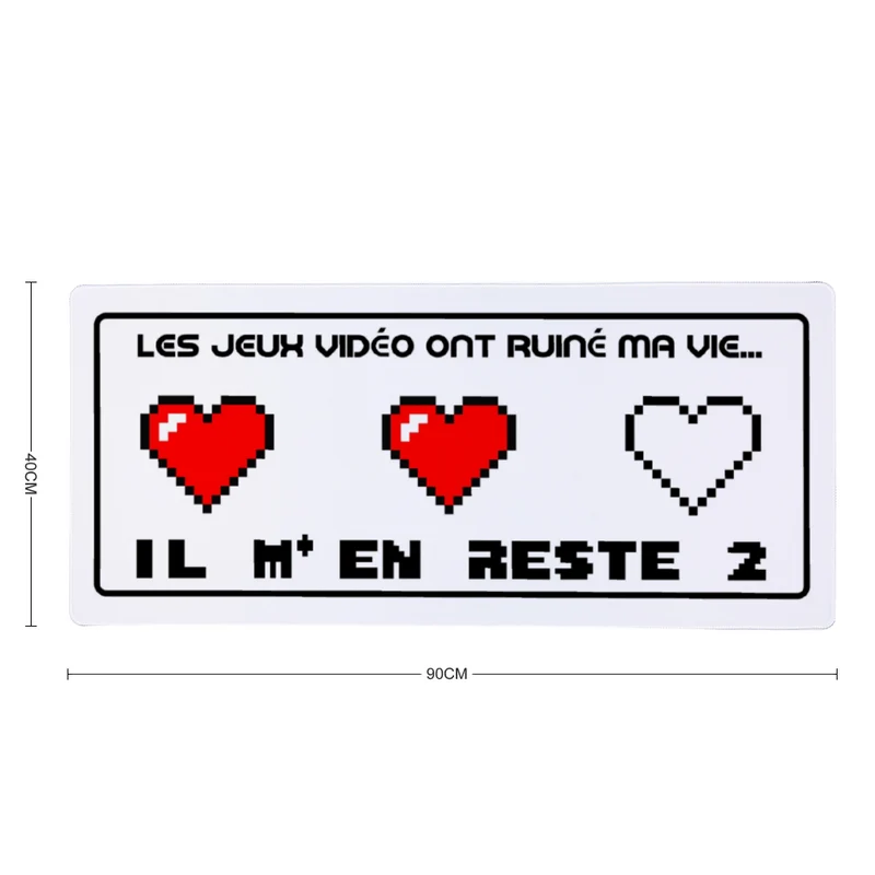 Tapis de Souris "LES JEUX VIDÉO ONT RUINÉ MA VIE"