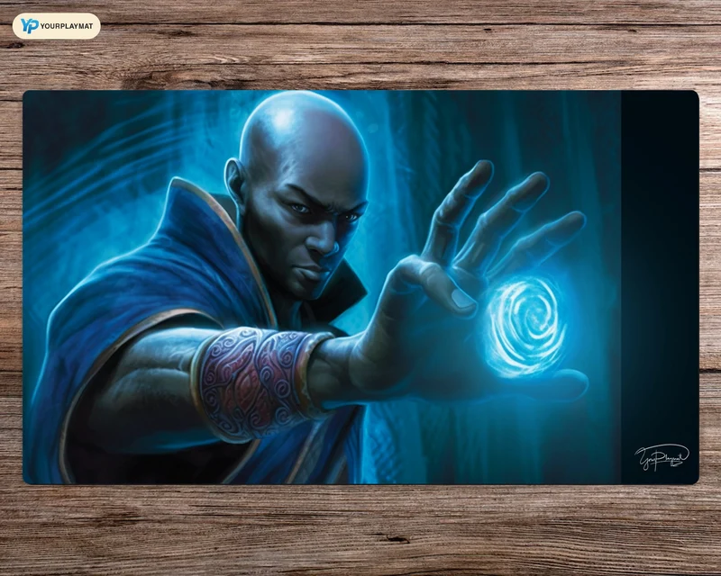 Locked in Quantum Power - MTG Spielmatte - 24 x 14 inches - MTG Geschenke - MTG Zubehör - Magie Tischmatte