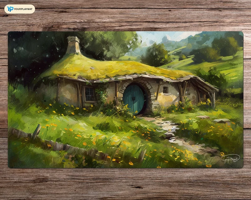 The Shire - MTG Spielmatte - 24 x 14 inches - MTG Geschenke - MTG Zubehör - Magie Tischmatte