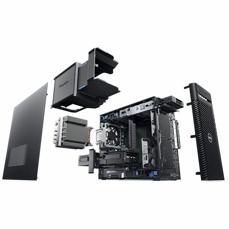 Station de travail Dell Precision 3000 3680 - Intel Core i5 14e génération i5-14500 - Technologie vPro - 16 Go - SSD 512 Go - Tour - Noir VMWDH