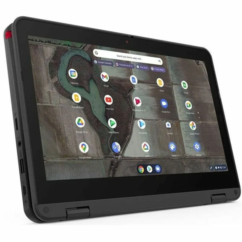 Lenovo 500e Chromebook Gen 3 82JB003XCF Chromebook 11.6 en 294.64 convertible tactile 2" (1 mm) - HD - Intel Celeron N4500 - 4 Go - Mémoire flash 32 Go - Clavier français, anglais - Gris 82JB003XCF