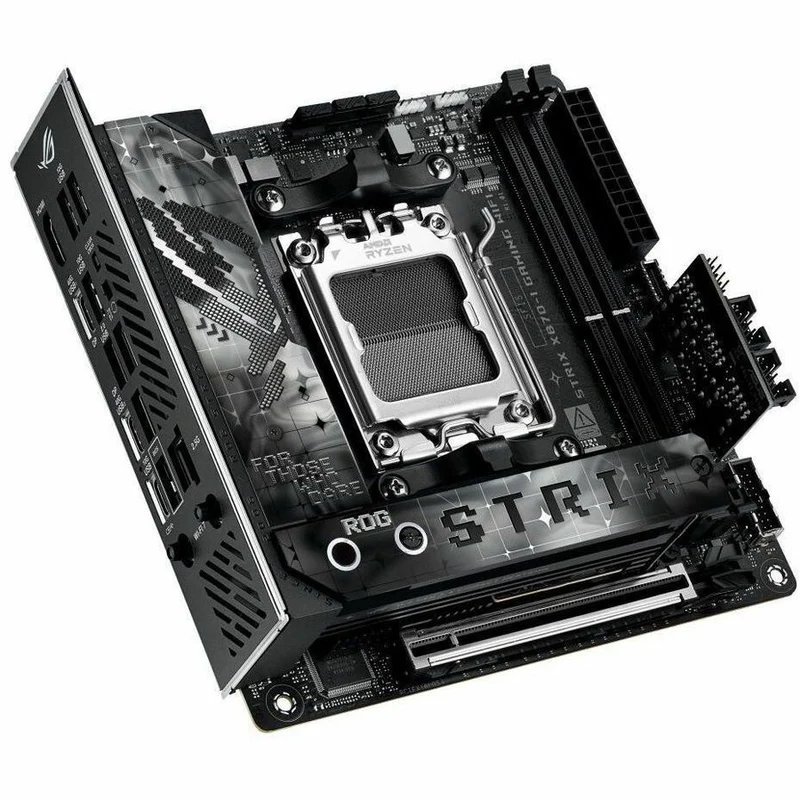 Carte mère de bureau gaming Asus ROG Strix X870-I GAMING WIFI - Chipset AMD X870 - Socket AM5 - Mini ITX ROGSTRIXX870IGAMINGWIFI