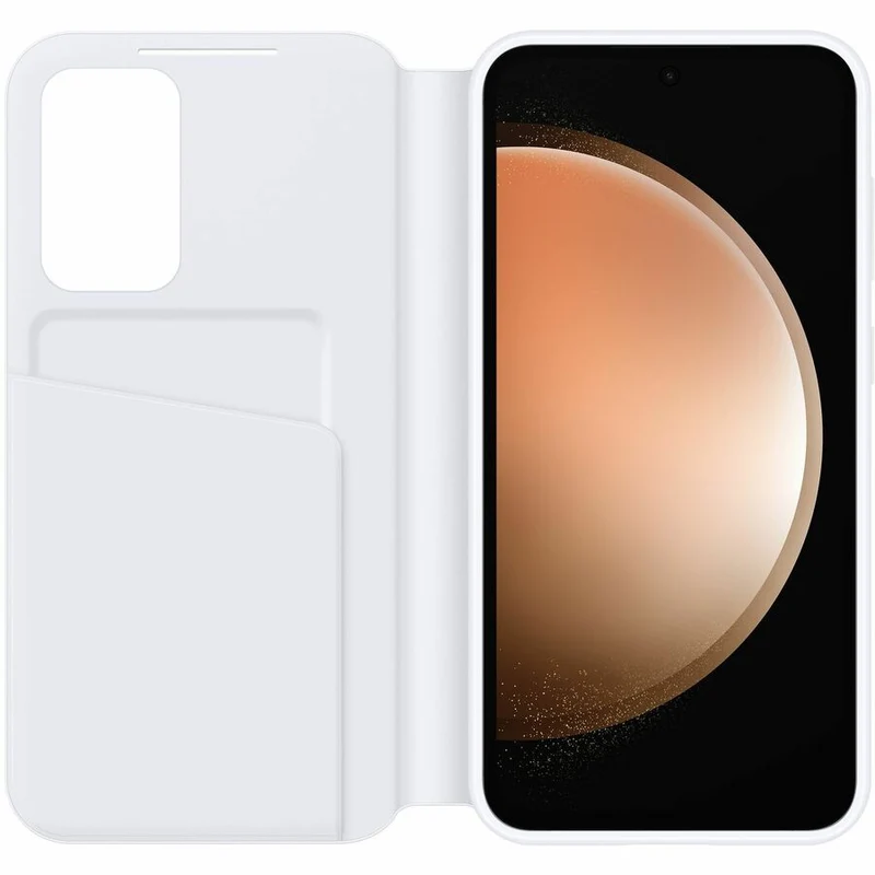 Étui de transport Samsung Smart View (portefeuille) pour smartphone Samsung Galaxy S23 FE, carte - Blanc EF-ZS711CWEGCA