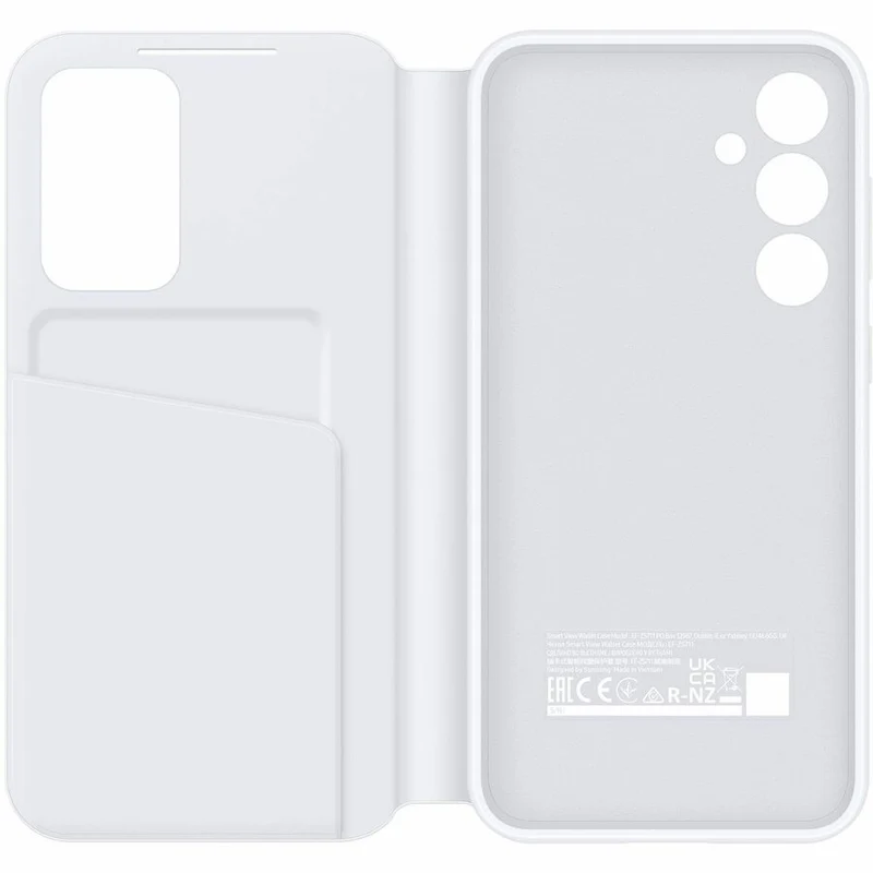 Étui de transport Samsung Smart View (portefeuille) pour smartphone Samsung Galaxy S23 FE, carte - Blanc EF-ZS711CWEGCA