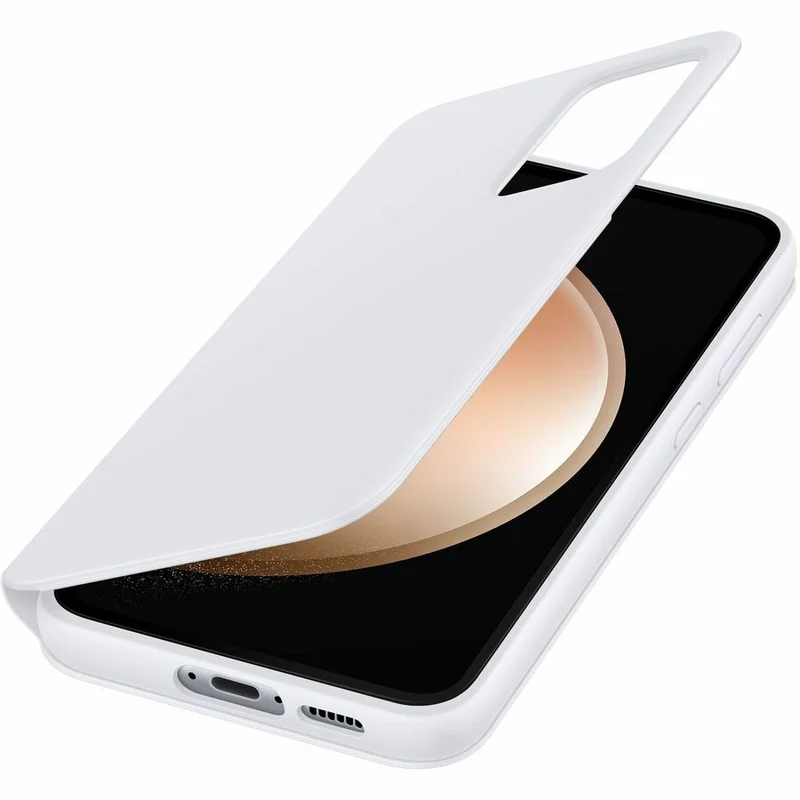 Étui de transport Samsung Smart View (portefeuille) pour smartphone Samsung Galaxy S23 FE, carte - Blanc EF-ZS711CWEGCA