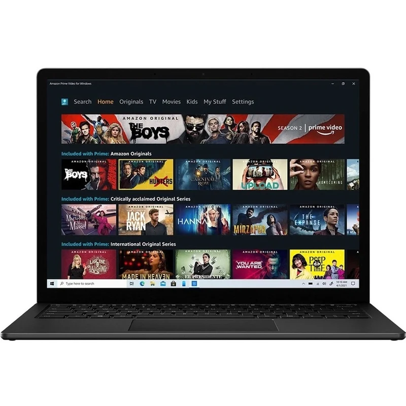 Ordinateur portable Microsoft Surface Laptop 4 13.5" à écran tactile - Intel Core i7 - 16 Go - SSD 256 Go - Noir mat LC1-00001