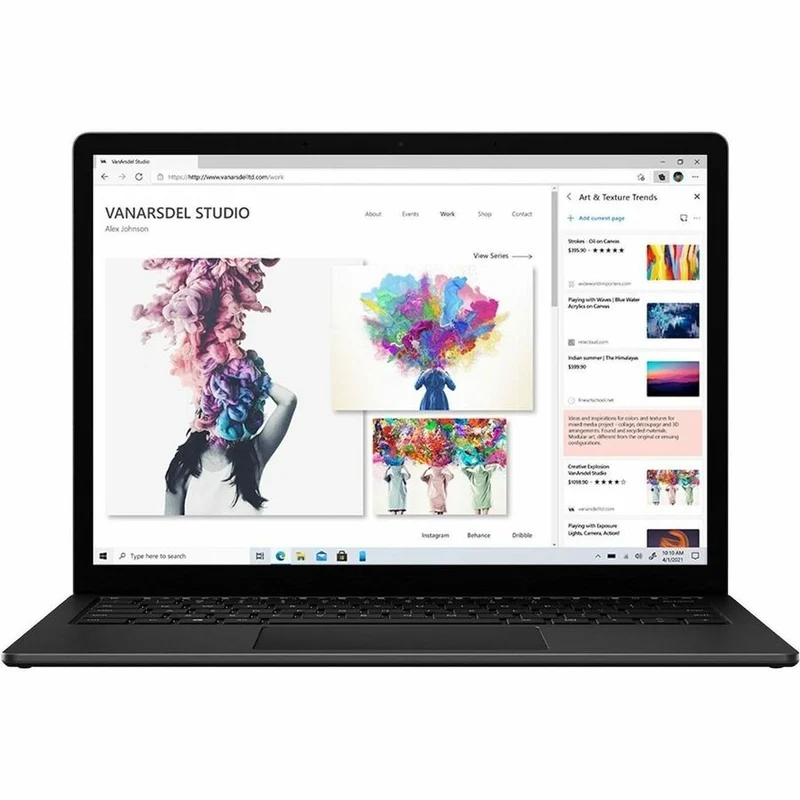 Ordinateur portable Microsoft Surface Laptop 4 13.5" à écran tactile - Intel Core i5 - 8 Go - SSD 512 Go - Clavier anglais, français - Noir mat LBZ-00001