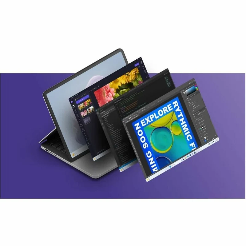 Microsoft Surface Laptop Studio 2 14.4" Écran tactile convertible (curseur flottant) Ordinateur portable 2 en 1 - Intel Core i7 - 16 Go - SSD 512 Go - Clavier anglais, français - Platinum ZRU-00001