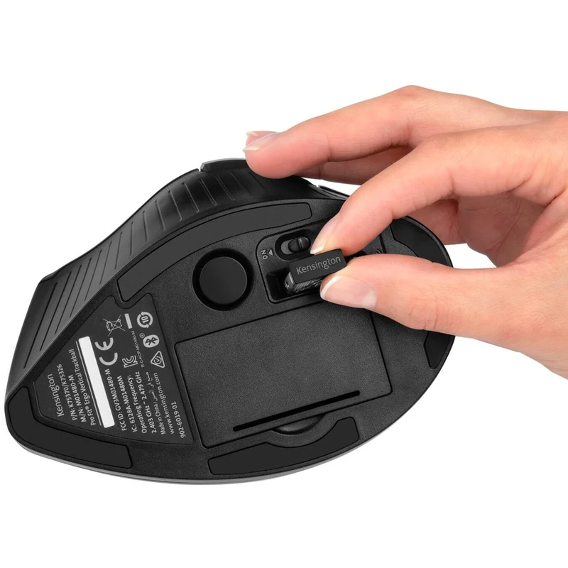 Trackball vertical sans fil Kensington Pro Fit Ergo 75326