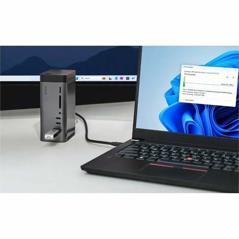 Station d'accueil Belkin Connect USB-C 11 en 1 Pro GaN 150 W INC020ttSGY