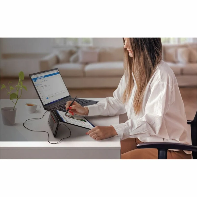 Écran tactile LED Lenovo ThinkVision M14t de 14 pouces (355.60 mm) - 16:10 - 6 ms 63FDUAR6US
