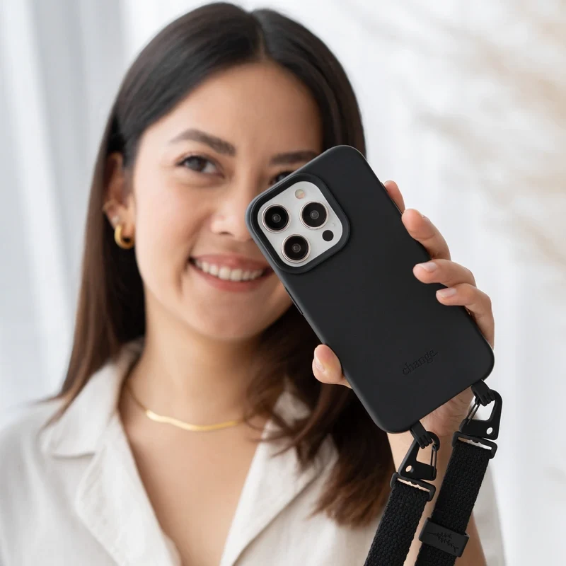 Étui pour téléphone portable iPhone 15 Plus avec bande