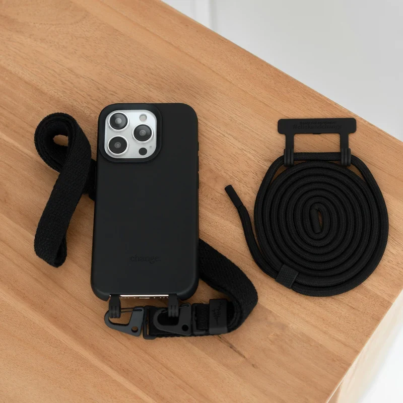 Étui pour téléphone portable iPhone 15 avec bande