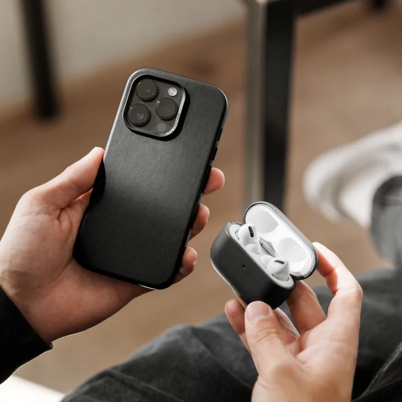 Étui en cuir pour iPhone Vegan