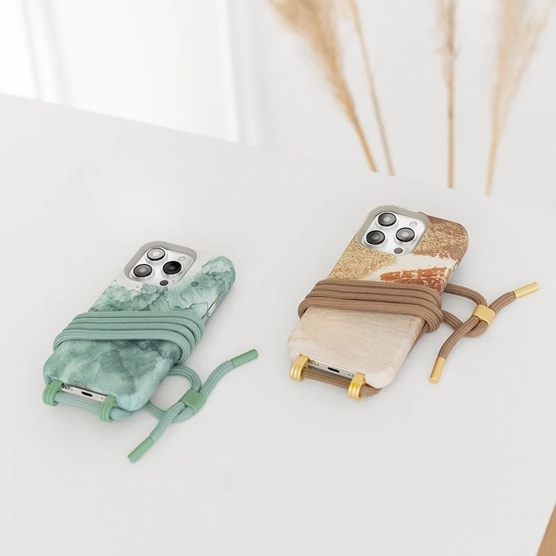iPhone 14 Chaîne pour téléphone portable Amovible