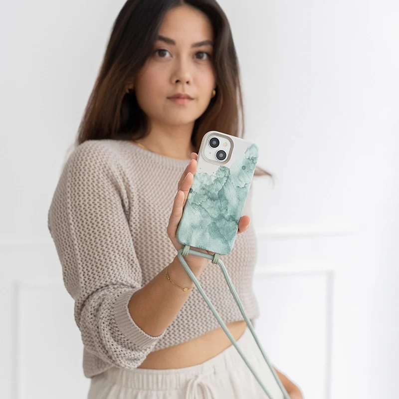 iPhone 13 Chaîne pour téléphone portable Amovible