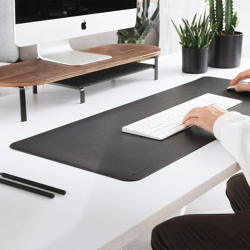 Laptop Stand + Single Monitor Stand + Multipad + Desk Mat chêne