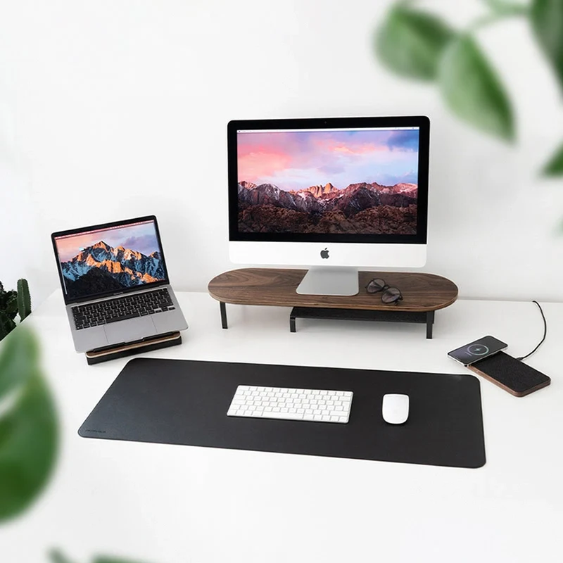 Laptop Stand + Single Monitor Stand + Multipad + Desk Mat Noyer