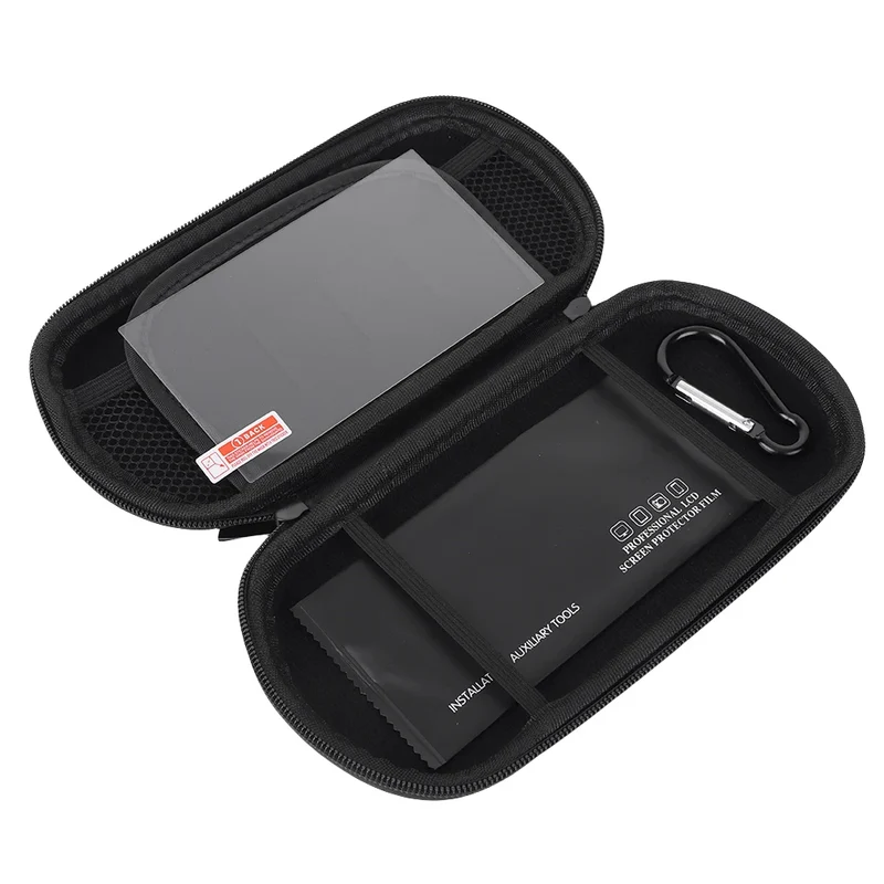 Étui rigide TrimUI Smart Pro + verre trempé — coque EVA de transport