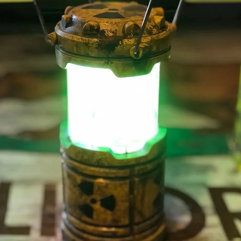Lanterne de camping rétractable style réacteur — lumière blanche ou verte