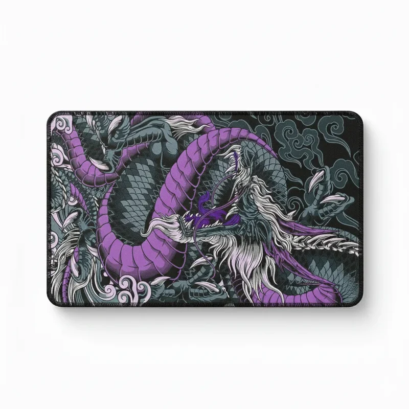 XXL Japanese Gaming Mouse Pad — Ancestral Purple Dragon | PopMyPad