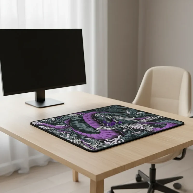 XXL Japanese Gaming Mouse Pad — Ancestral Purple Dragon | PopMyPad