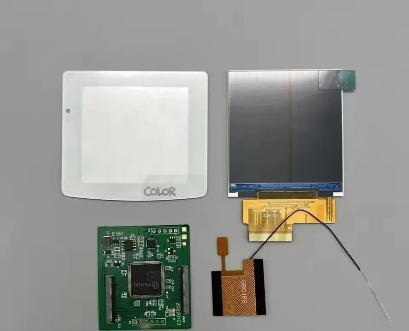 Écran IPS 2,6 pouces pour Game Boy Color — mode grille de pixels