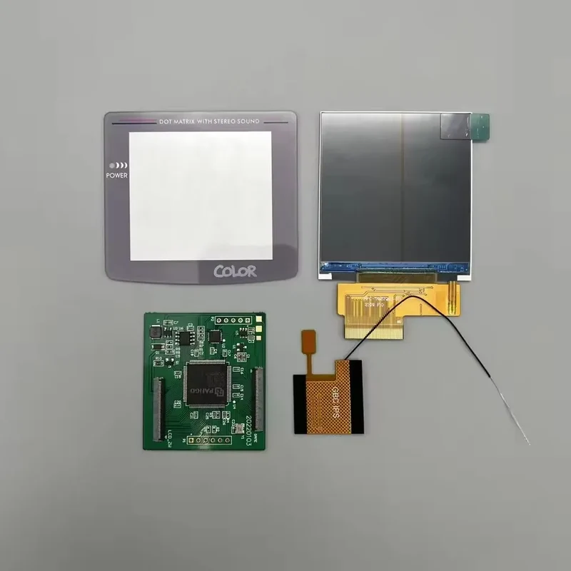 Écran IPS 2,6 pouces pour Game Boy Color — mode grille de pixels