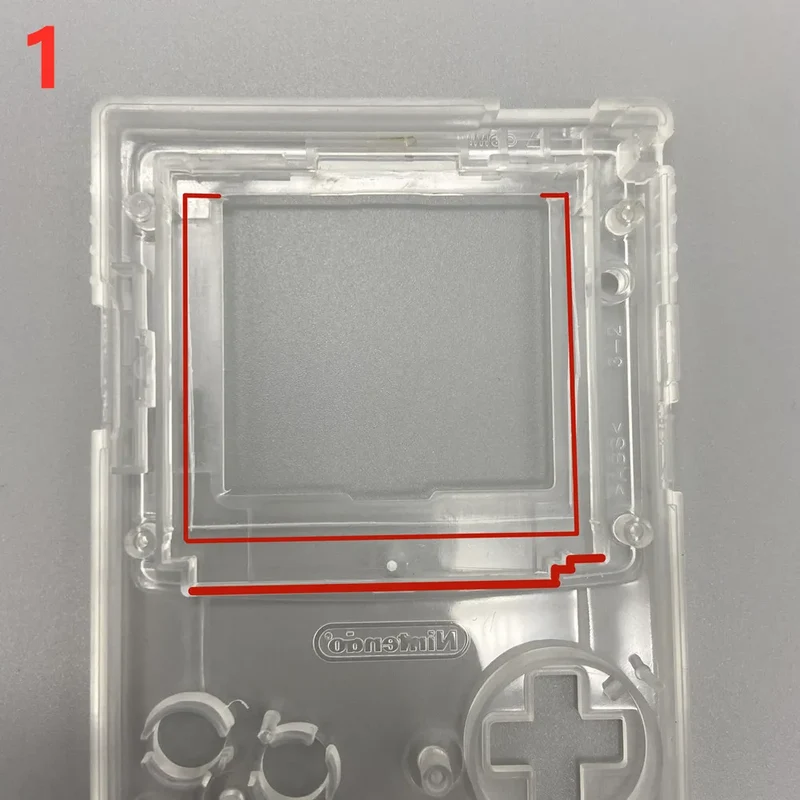 Écran IPS 2,6 pouces pour Game Boy Color — mode grille de pixels