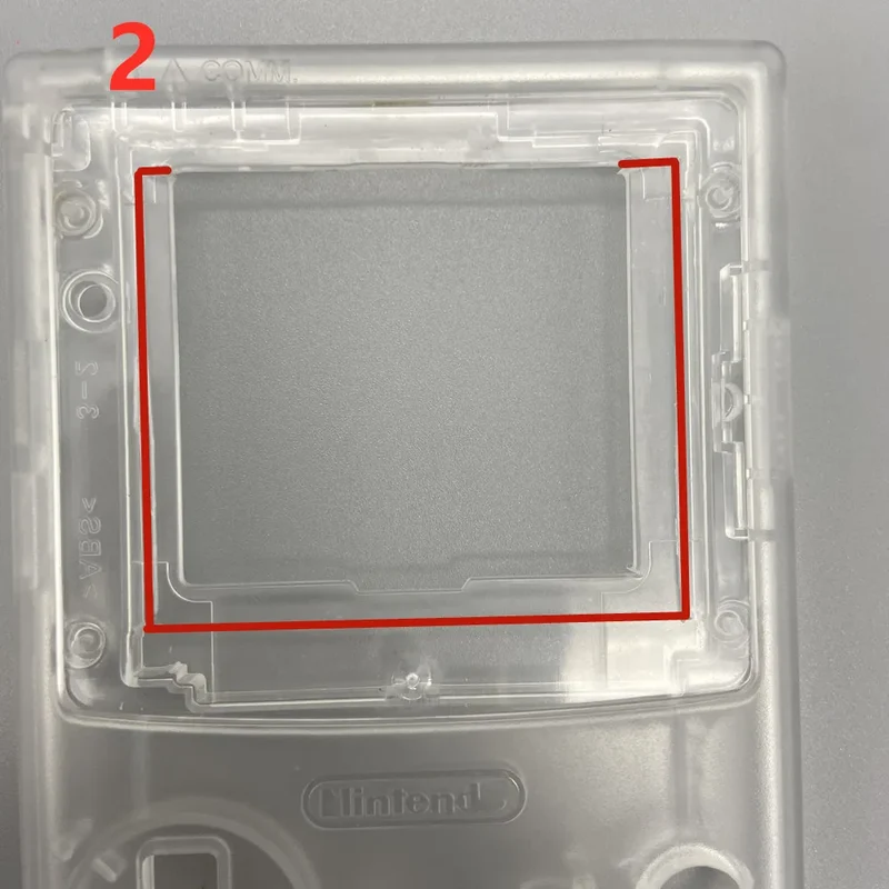 Écran IPS 2,6 pouces pour Game Boy Color — mode grille de pixels