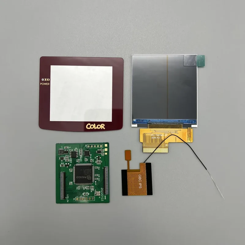 Écran IPS 2,6 pouces pour Game Boy Color — mode grille de pixels