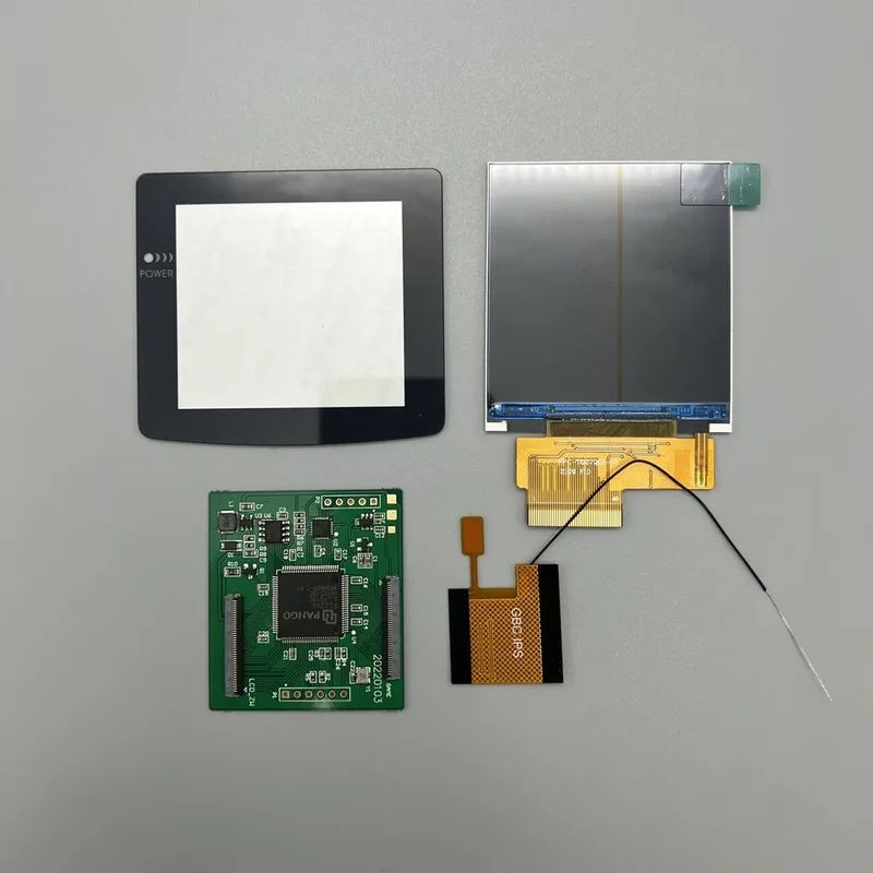 Écran IPS 2,6 pouces pour Game Boy Color — mode grille de pixels