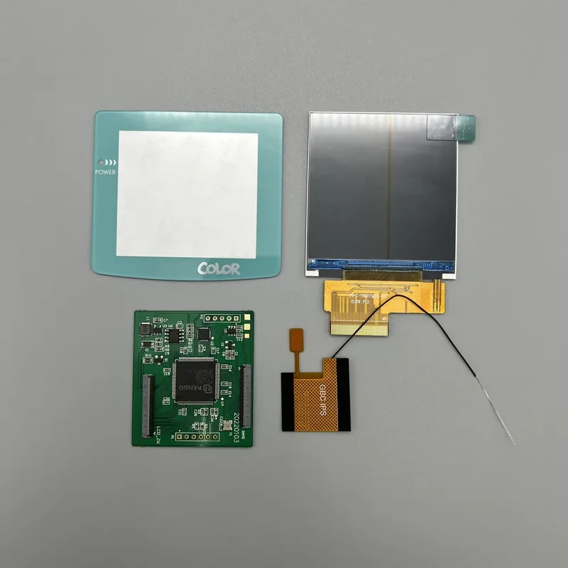Écran IPS 2,6 pouces pour Game Boy Color — mode grille de pixels