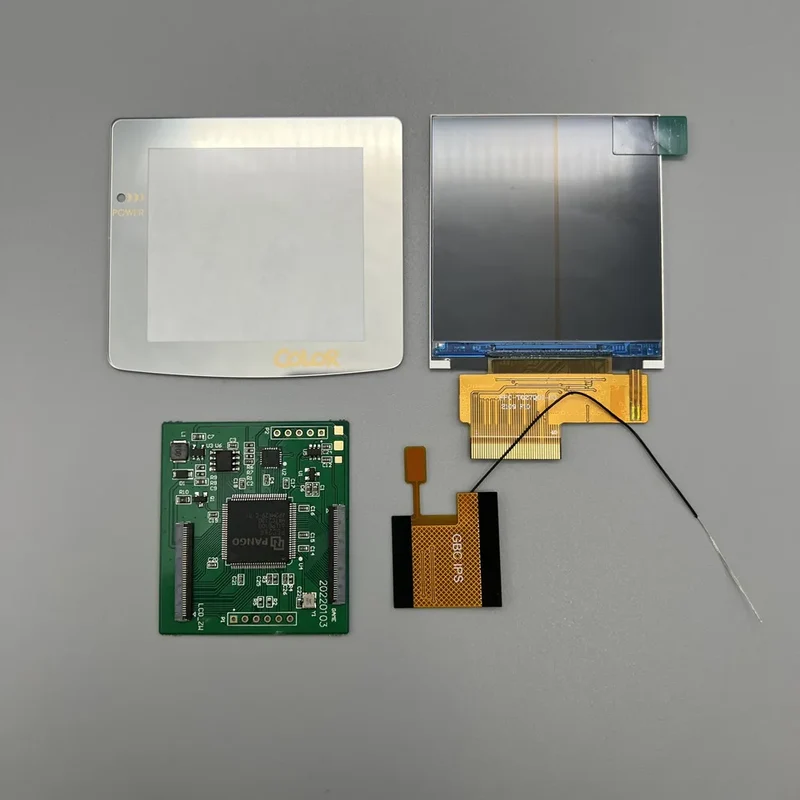 Écran IPS 2,6 pouces pour Game Boy Color — mode grille de pixels