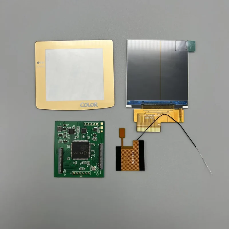 Écran IPS 2,6 pouces pour Game Boy Color — mode grille de pixels