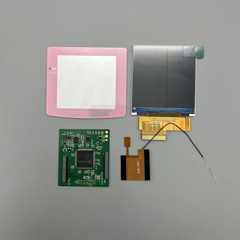 Écran IPS 2,6 pouces pour Game Boy Color — mode grille de pixels