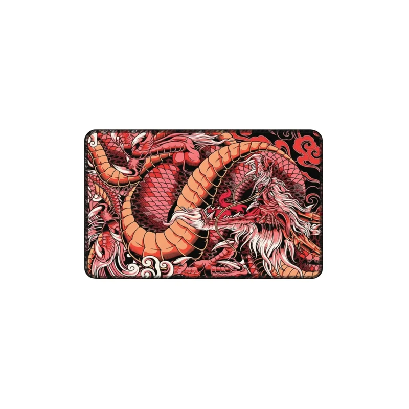 XXL Japanese Mouse Pad — Vermilion Red Dragon | PopMyPad