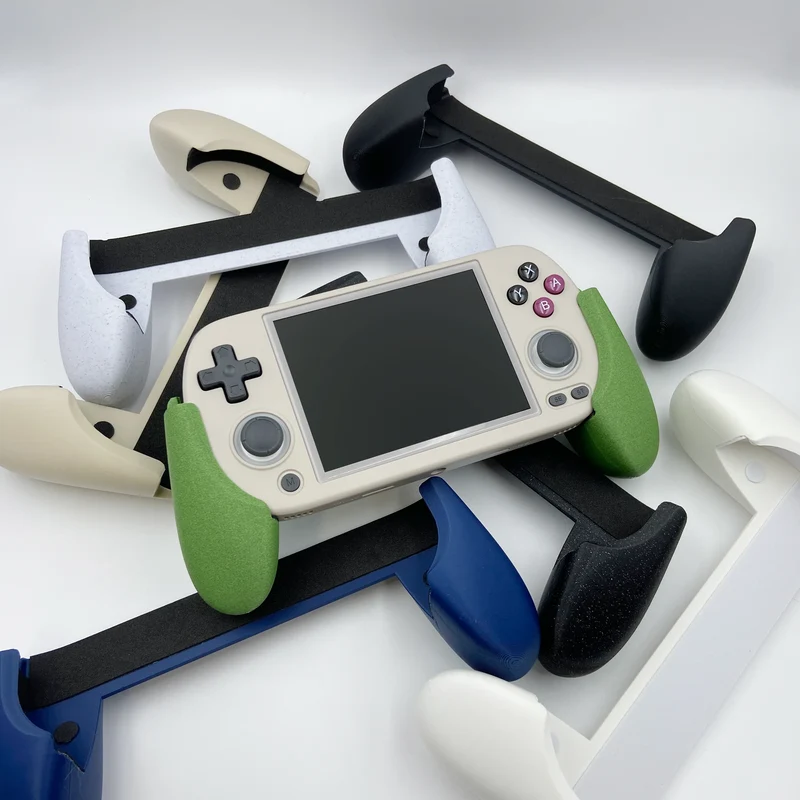 Grip poignées 3D pour Anbernic RG40XX H — pose sans outil ni démontage