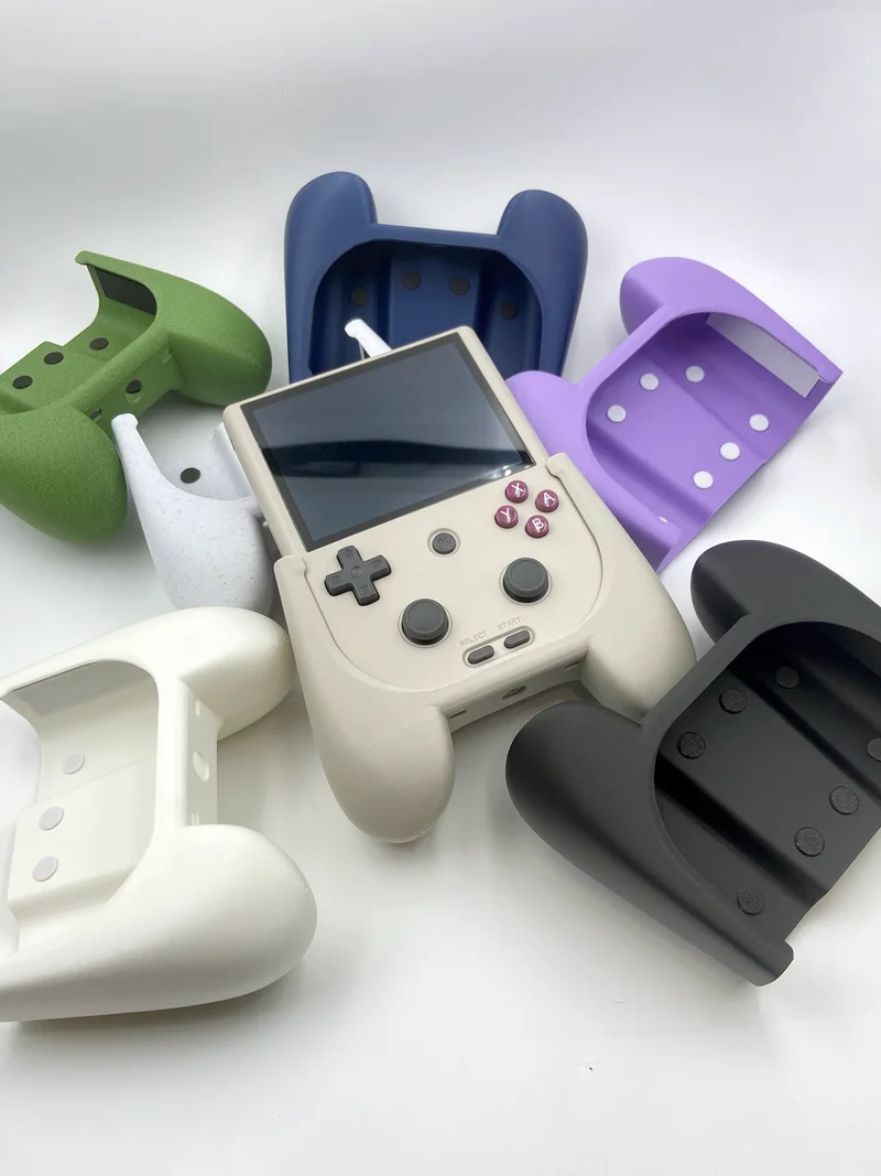 Grip poignées 3D pour Anbernic RG406V — pose sans outil ni démontage