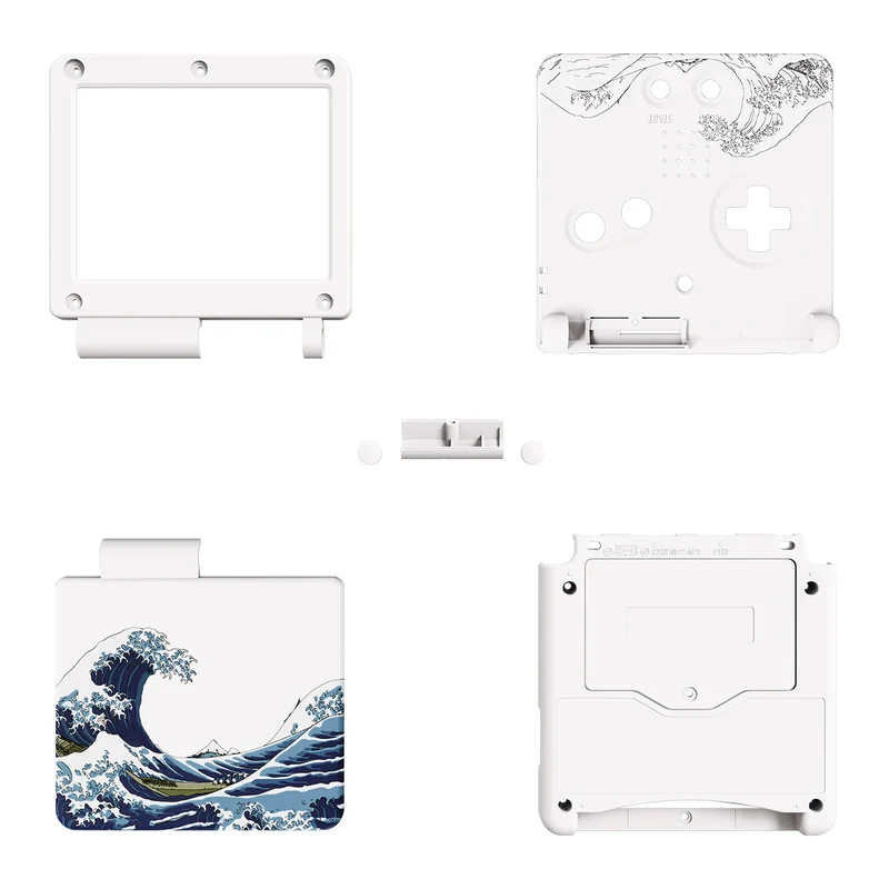 Coque complète Game Boy Advance SP IPS-ready — eXtremeRate, sans découpe
