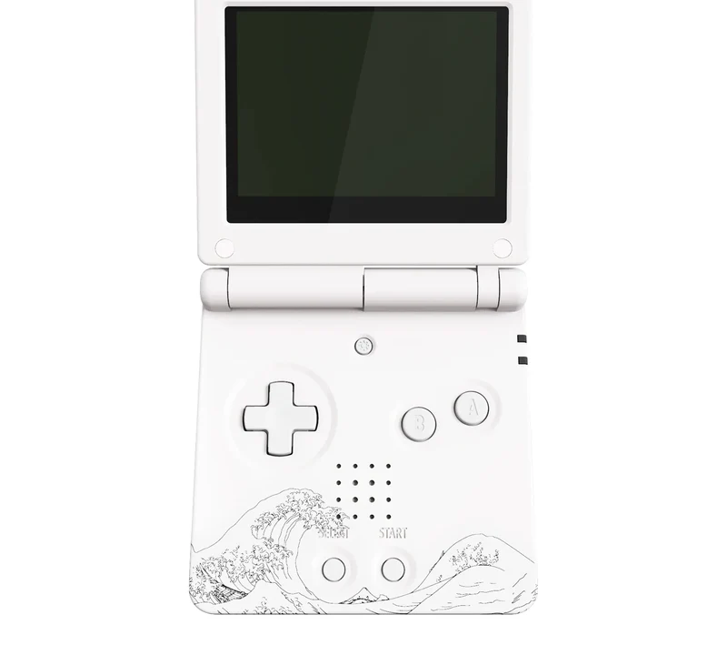 Coque complète Game Boy Advance SP IPS-ready — eXtremeRate, sans découpe
