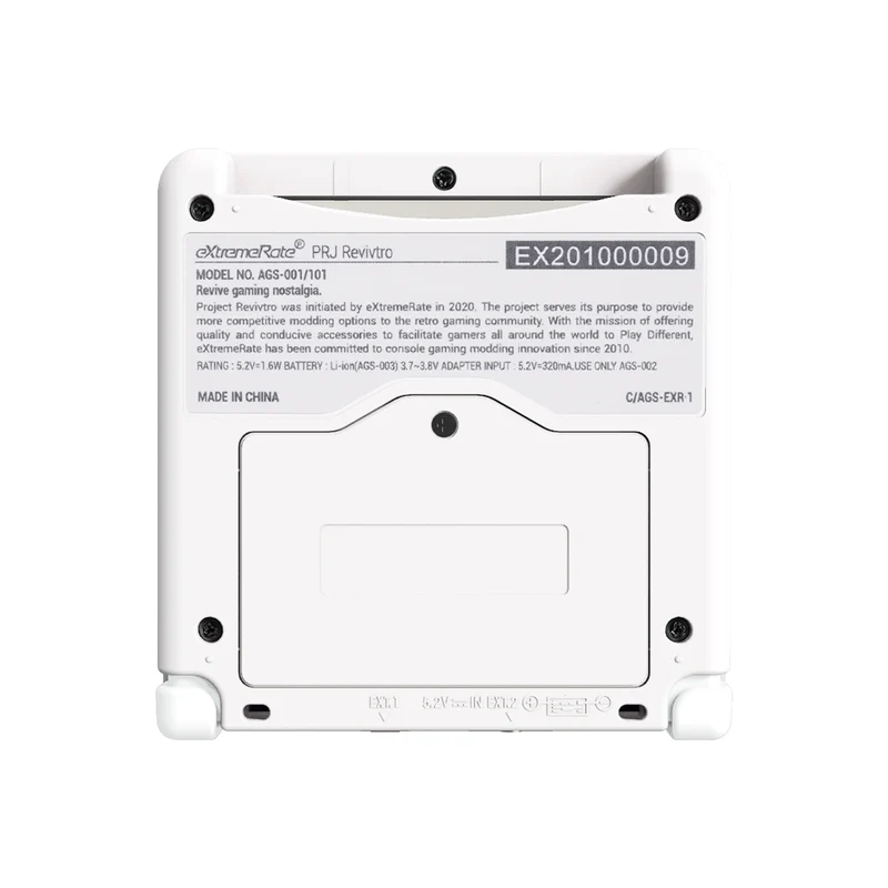 Coque complète Game Boy Advance SP IPS-ready — eXtremeRate, sans découpe