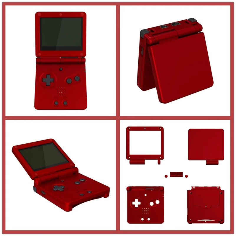 Coque complète Game Boy Advance SP IPS-ready — eXtremeRate, sans découpe
