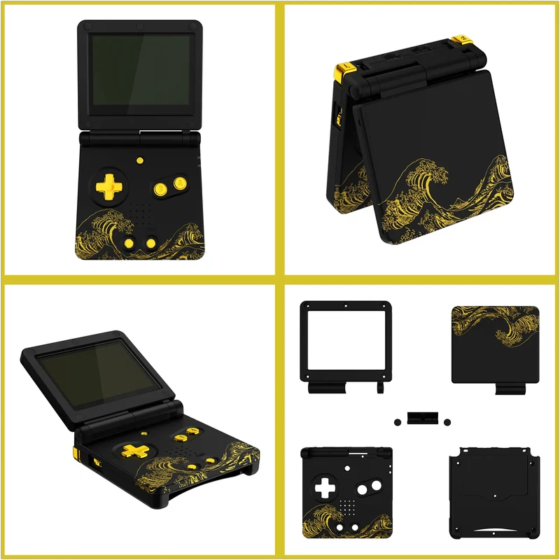Coque complète Game Boy Advance SP IPS-ready — eXtremeRate, sans découpe