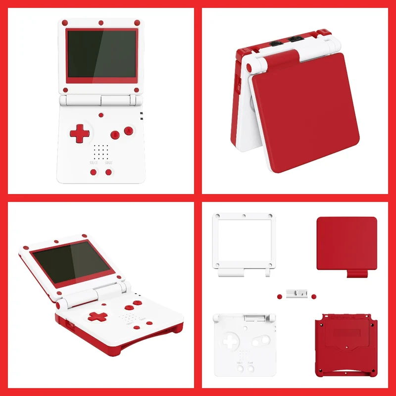 Coque complète Game Boy Advance SP IPS-ready — eXtremeRate, sans découpe