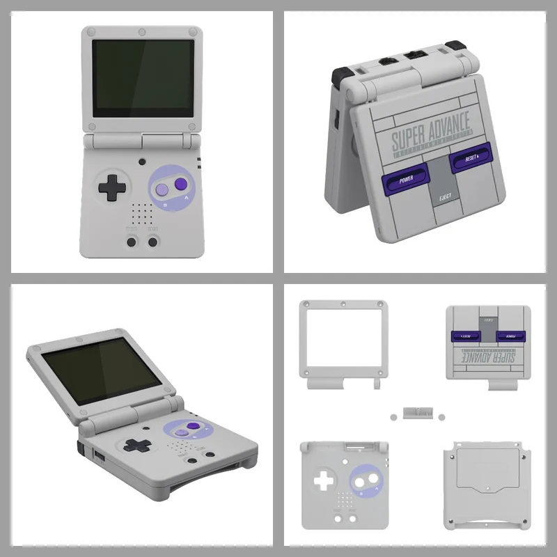 Coque complète Game Boy Advance SP IPS-ready — eXtremeRate, sans découpe