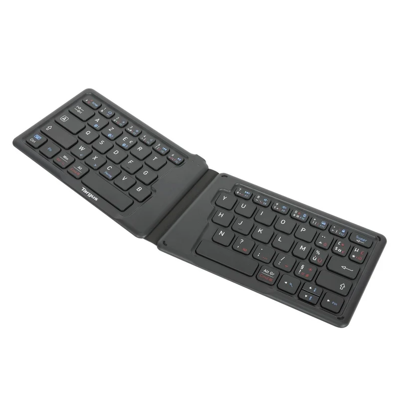 Clavier ergonomique antimicrobien pliable (français)