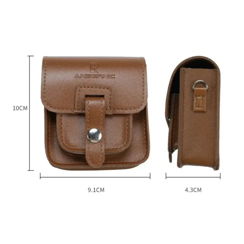 Étui rétro pour Anbernic RG34XX SP — simili cuir rigidifié et passant ceinture