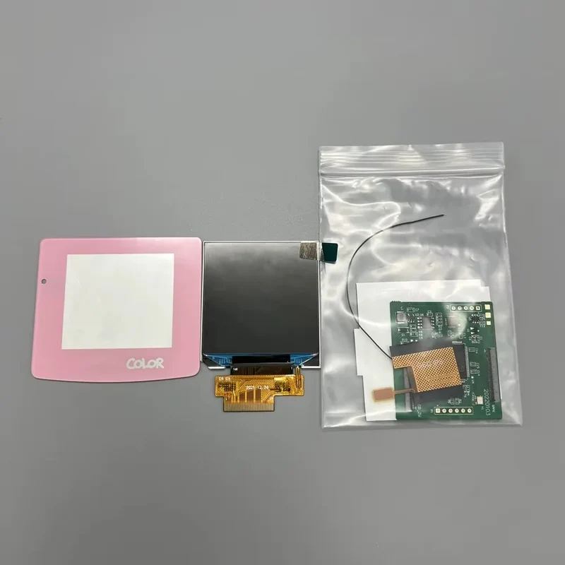 Écran IPS 2,45 pouces pour Game Boy Color — sans découpe de coque