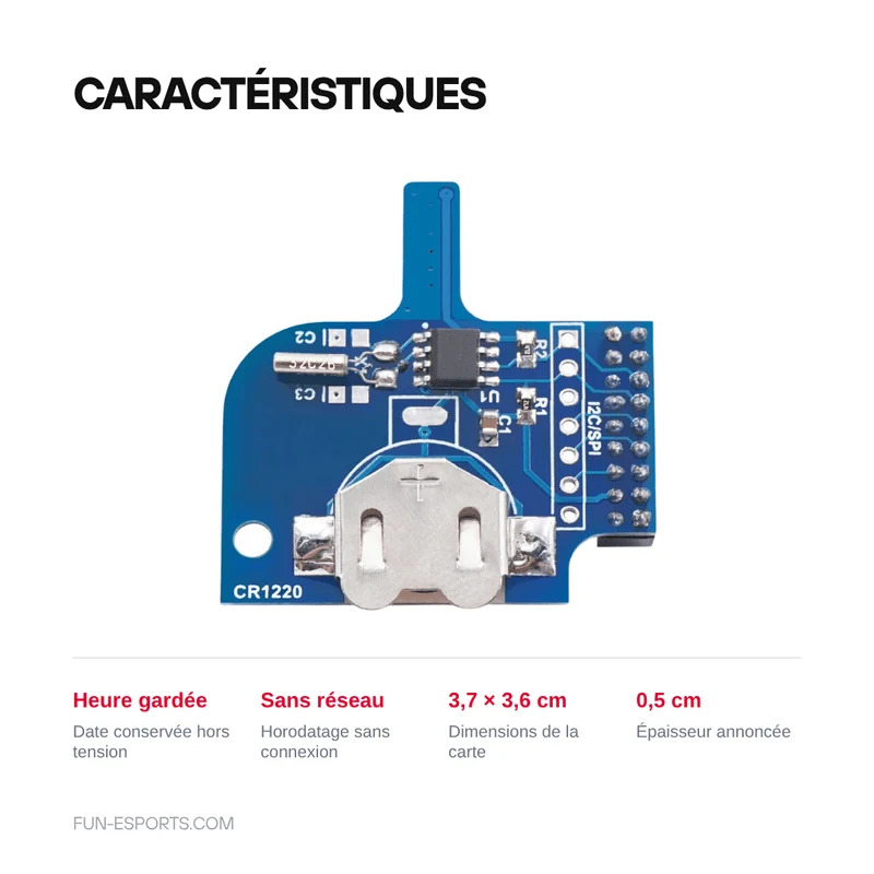 Carte horloge temps réel RTC pour MiSTer FPGA — RetroScaler